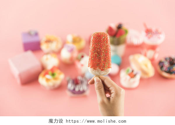 夏日甜品冰淇淋棒冰图片